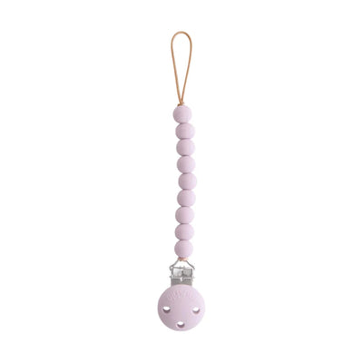 Prendedor De Chupeta Infantil Mushie Hera Soft Lilac - Instruções de Limpeza